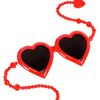 Jeremy Scott Heart Sunglasses in Red - Lyst