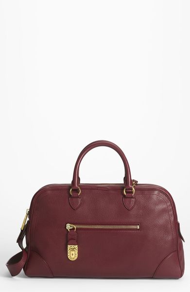 Marc Jacobs Venetia Leather Satchel in Red (bordeaux) - Lyst
