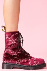 Nasty Gal Avery 10 Eye Boot Cherry Blossom