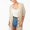 Nasty Gal Sands Of Time Cardi in Beige (cream) - Lyst