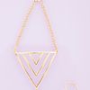 Nasty Gal Love Triangle Hand Piece in Gold - Lyst