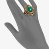 Oscar De La Renta Cabochon Ring in Green (emerald) - Lyst