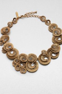 Oscar de la Renta Spiral Collar Necklace - Lyst