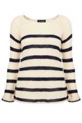 Topshop Knitted Breton Jumper