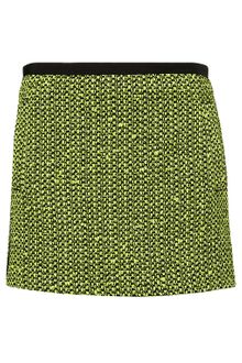 Topshop  Fluro Boucle Skirt - Lyst