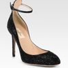 Valentino Runway Crystalcoated Ankle Strap Pumps in Black - Lyst