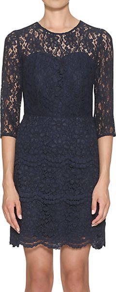 navy blue whistles dress