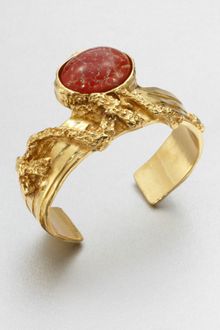 Yves Saint Laurent Arty Ovale Cuff Bracelet - Lyst
