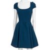 Zac Posen Capsleeve Dress in Blue (teal) - Lyst