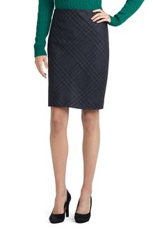 Brooks Brothers Wool Plaid Pencil Skirt - Lyst