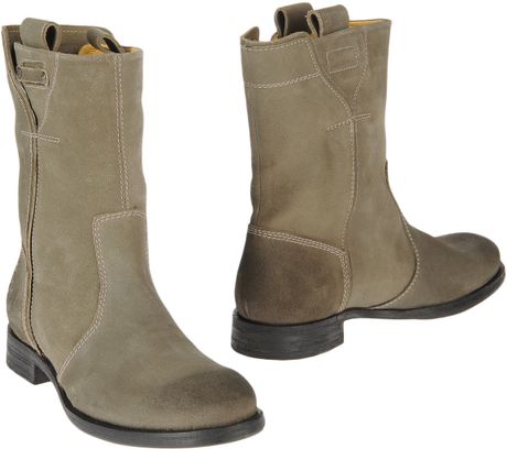 diesel boots brown