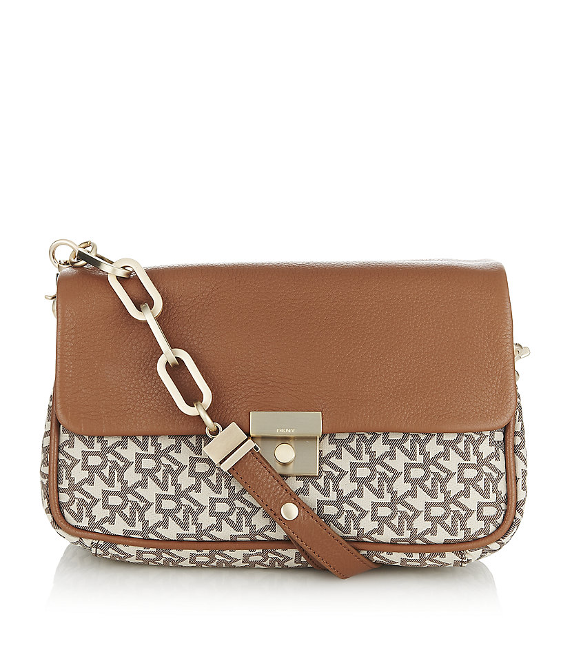 Dkny Town and Country Crossbody Bag in Brown (natural) Lyst
