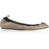 Gucci Leather Ballet Flats in Gray (mushroom) - Lyst
