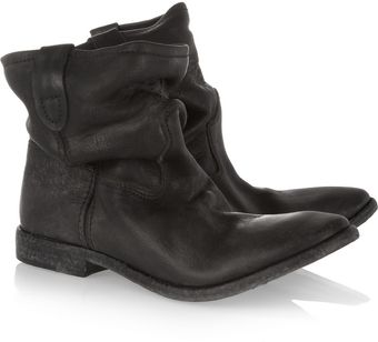 Isabel Marant Jenny Slouchy Leather Ankle Boots - Lyst