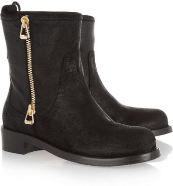 Jimmy Choo Dondo Distressed Leather Biker Boots - Lyst
