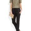 Jimmy Choo Melvin Velvet and Metallic Leather Sandals in Gold (black) - Lyst
