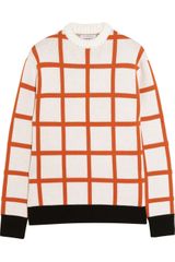 J.W. Anderson Checked Intarsia Wool Sweater