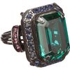 Lanvin Tutti Frutti Single Stone Cocktail Ring in Multicolor (gunmetal) - Lyst