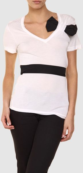 RED Valentino Short Sleeve Sweater - Lyst