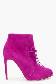 Rupert Sanderson Fuchsia Osprey Suede Ankle Boots - Lyst