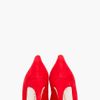 Rupert Sanderson Red Suede Laira Heels in Red - Lyst