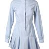 Stella Mccartney Tailored Cotton Shirtdress in Blue - Lyst