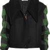 Stella Mccartney Enid Faux Shearling and Wool Plaid Jacket in Green (pine) - Lyst