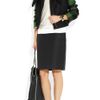 Stella Mccartney Enid Faux Shearling and Wool Plaid Jacket in Green (pine) - Lyst