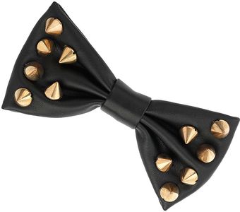 Topshop Stud Bow Brooch - Lyst
