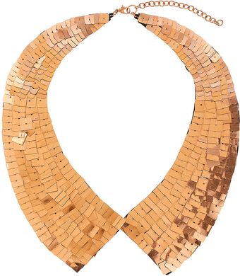 Topshop Sequin Peter Pan Necklace - Lyst