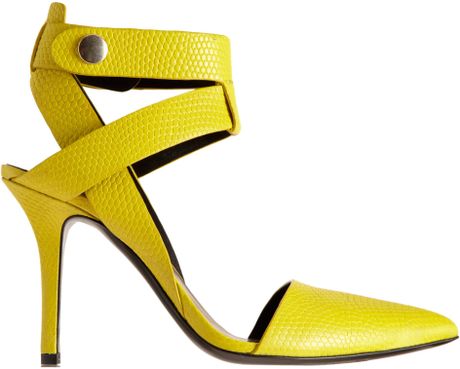 alexander wang heels yellow