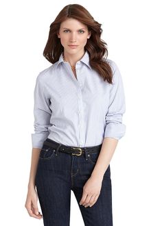 Brooks Brothers Noniron Fitted Multi Dash Single Stripe Dress Shirt - Lyst