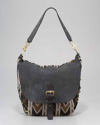 Cynthia Vincent Fleetwood Woven Ikat Satchel - Lyst