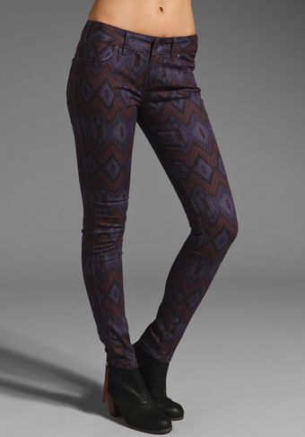 Free People Ikat Printed Denim - Lyst