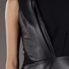 J. Mendel Leather Piece Dress in Black - Lyst
