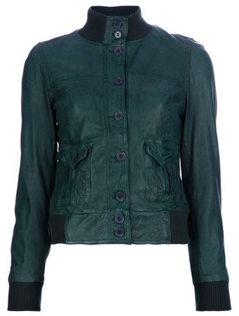 Le Sentier Leather Jacket - Lyst