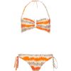 Matthew Williamson Boned Bandeau Bikini in Orange (snake) - Lyst