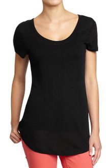 Old Navy Long Jersey linen Tees - Lyst