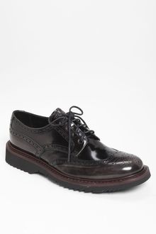 Prada Double Sole Wingtip - Lyst