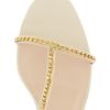 Reiss Chain Strappy Sandals in Gold (cream) - Lyst