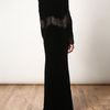 Valentino Velvet Gown with Lace Paneled Bodice in Black - Lyst