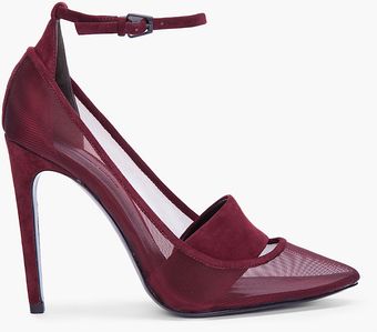 Alexander Wang Metallic Mesh Sabine Heels - Lyst