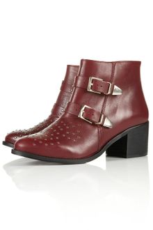 Alvin Alvin Studded Buckle Boots - Lyst