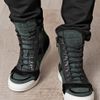 Balmain Pony Hair Suede and Shearling Trainers in Green for Men - Lyst