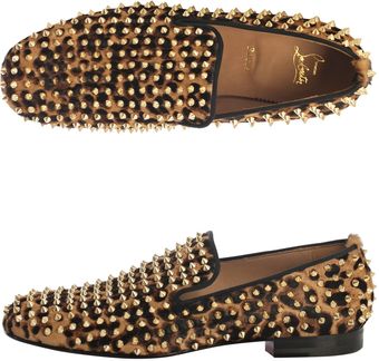 Christian Louboutin Rollerboy Leopard Pony Hair Loafers - Lyst