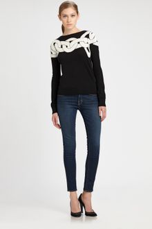 Diane Von Furstenberg Tinkit Intarsia Sweater - Lyst