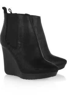 Jimmy Choo Britania Distressedsuede Ankle Boots - Lyst