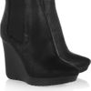 Jimmy Choo Britania Distressedsuede Ankle Boots in Black - Lyst