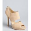 Jimmy Choo Champagne Sparkle Leather Private Cutout Sandals in Beige (champagne) - Lyst