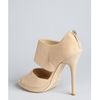 Jimmy Choo Champagne Sparkle Leather Private Cutout Sandals in Beige (champagne) - Lyst